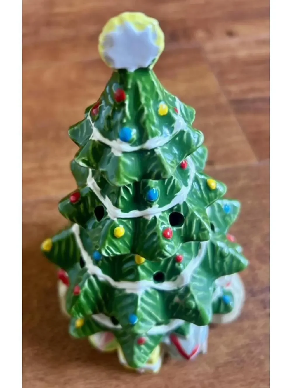 Vintage Ceramic Christmas Tree Decoration Made in Japan